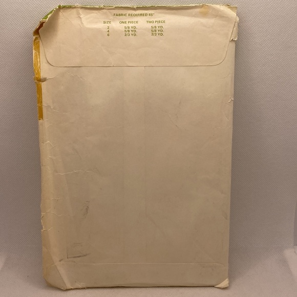 Basic Knits 306 Sewing Pattern Girls One & Two Piece Bathing Suit Size 2-6 Uncut - Picture 5 of 8